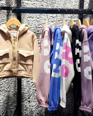 Campera Cargo Estampada Nena