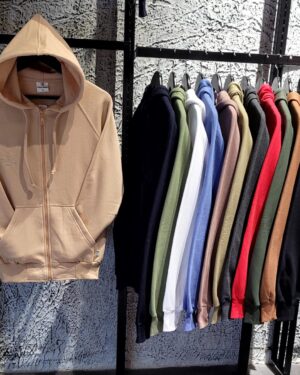 Campera Frizada Lisa de Hombre