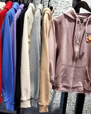 Campera Over Size Estampada Capucha Hombre
