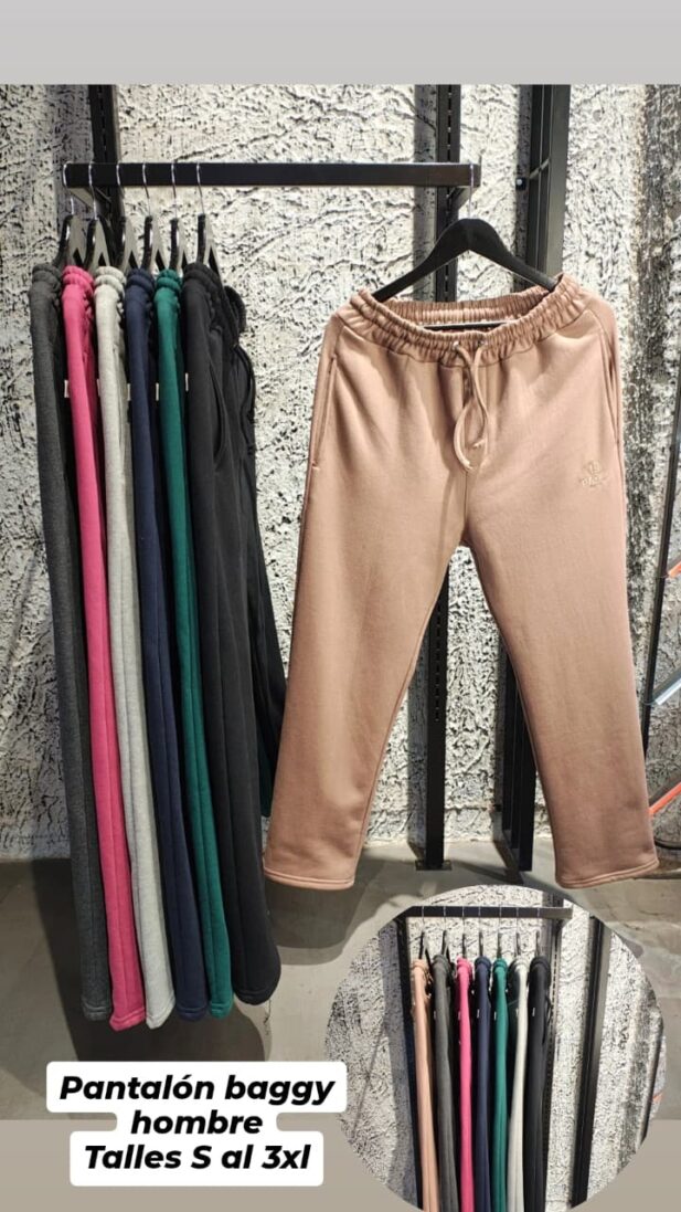 PANTALON BAGGY FRIZADO HOMBRE