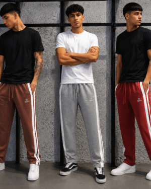 PANTALON RECTO COMBINADO DE HOMBRE FRISADO